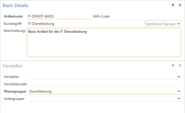 Eigenschaften Sektion mit aktiviertem "im Web anzeigen"
